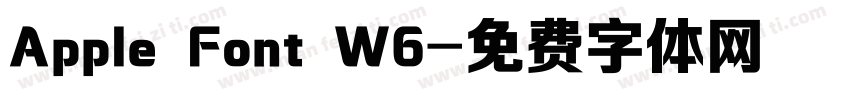 Apple Font W6字体转换